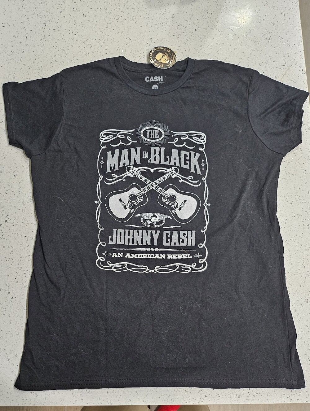 'The Man in Black' Graphic T‑Shirt - Black